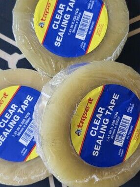3 Clear Sealing Tape - 3  RollS